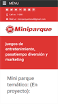 Mobile Screenshot of miniparque.com